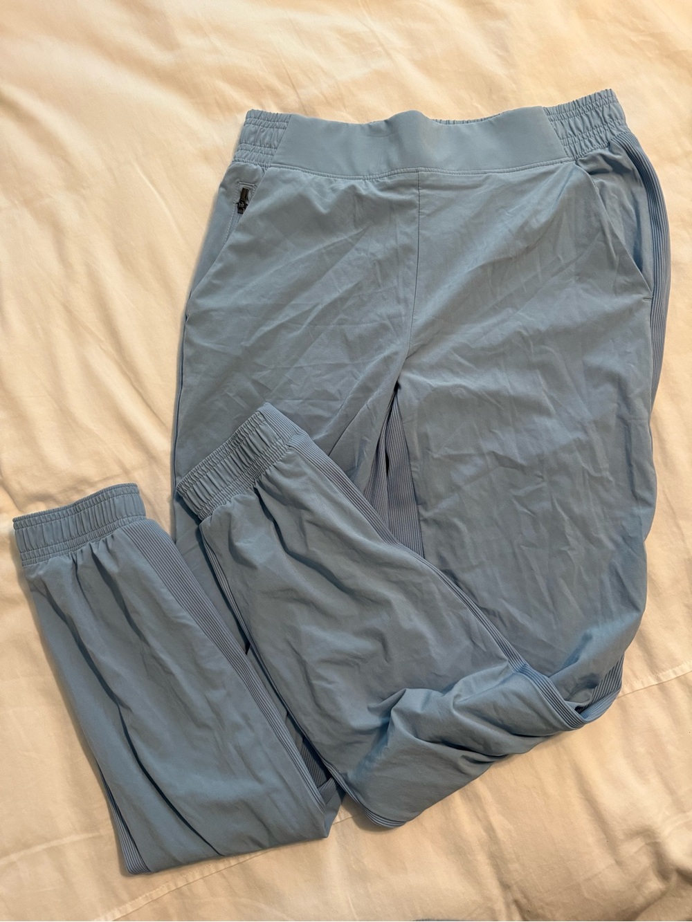 Athleta Powder Blue Elastic Waist Active Shorts